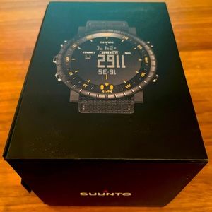 Suunto watch. Altimeter, compass, weather, water proof. I used only a few times